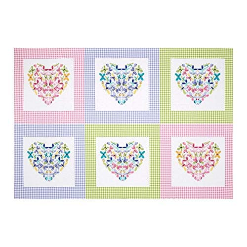 Hamil Textiles Butterfly Flutter Patch 29in Panel Lilac Fabric