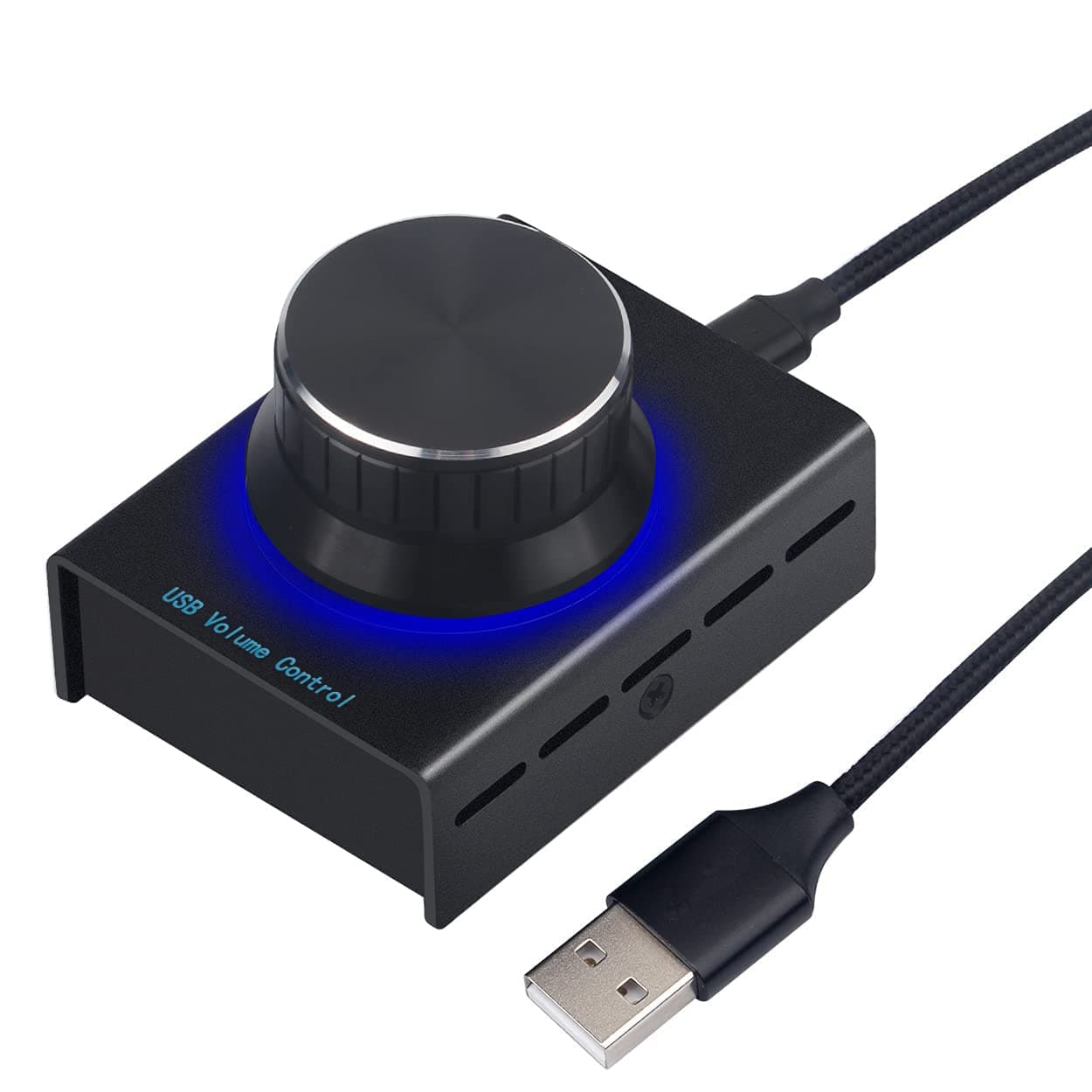 HAYDEN USB Volume Control Multimedia Controller Knob PC Volume Control Knob Speaker Audio Multimedia Volume Remote Control Adjuster with One Key Mute Function Support Win7/8/10/11/XP/Mac/Vista/Android/iOS