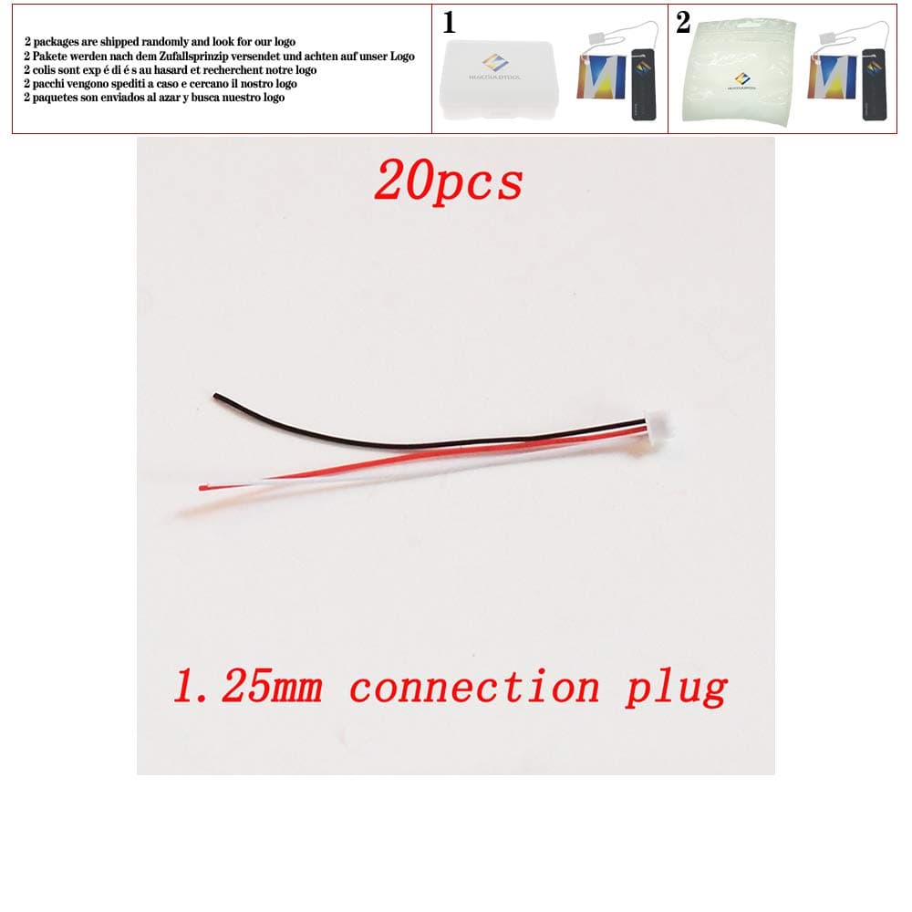 20pcs 1.25mm Connection Cable Plug Micro Mini Servo Connector RC Model ESC Connected Adapter Length 70mm 3P Line