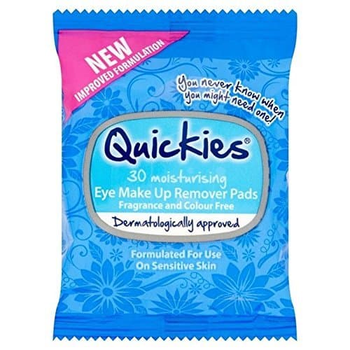 Quickies Eye Make-Up Remover Pads 30 per pack (PACK OF 2)