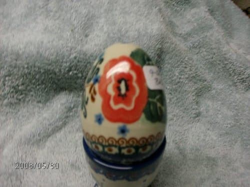 Polish Pottery Hensize Egg