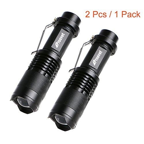 2PCS Prosvet 7W Cree Mini LED Flashlight