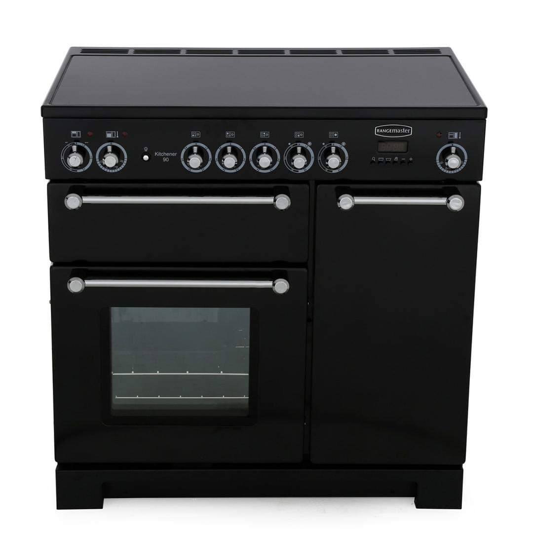 RangemasterKitchener 90cm Electric Range Cooker - Black