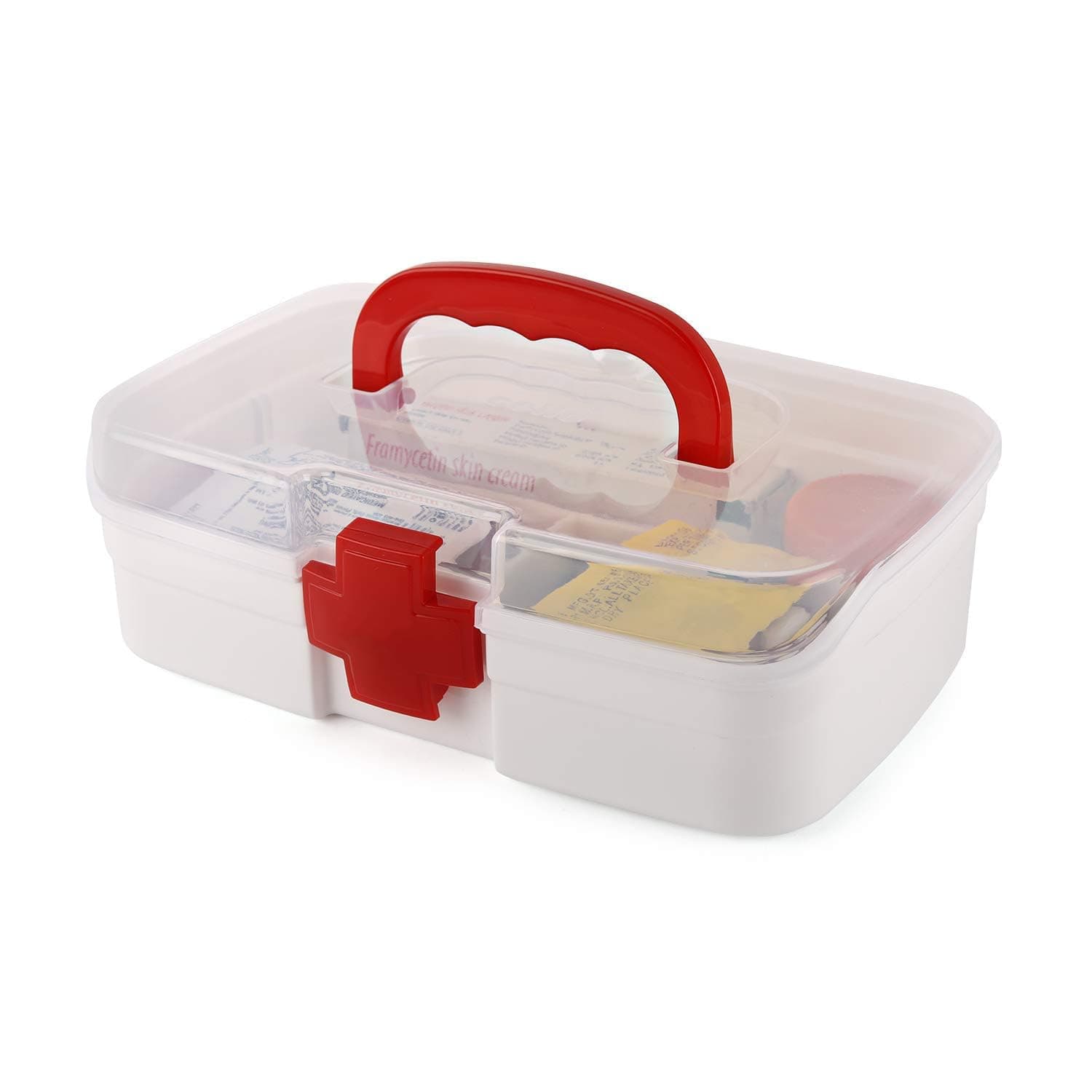 Medico Small First Aid Box, White, Plastic, Rectangular