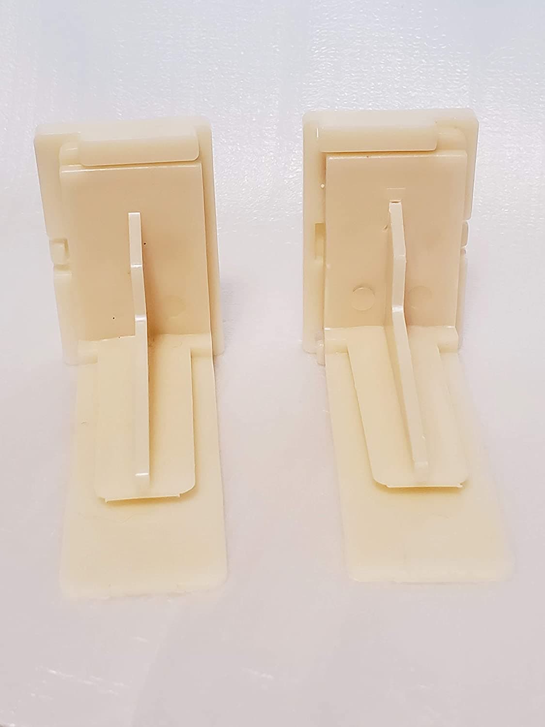 One Pair - Adjustable Heavy Duty All-Plastic Rear Brackets for USE-Series Undermount Drawer Slides with 8 mm Dowels