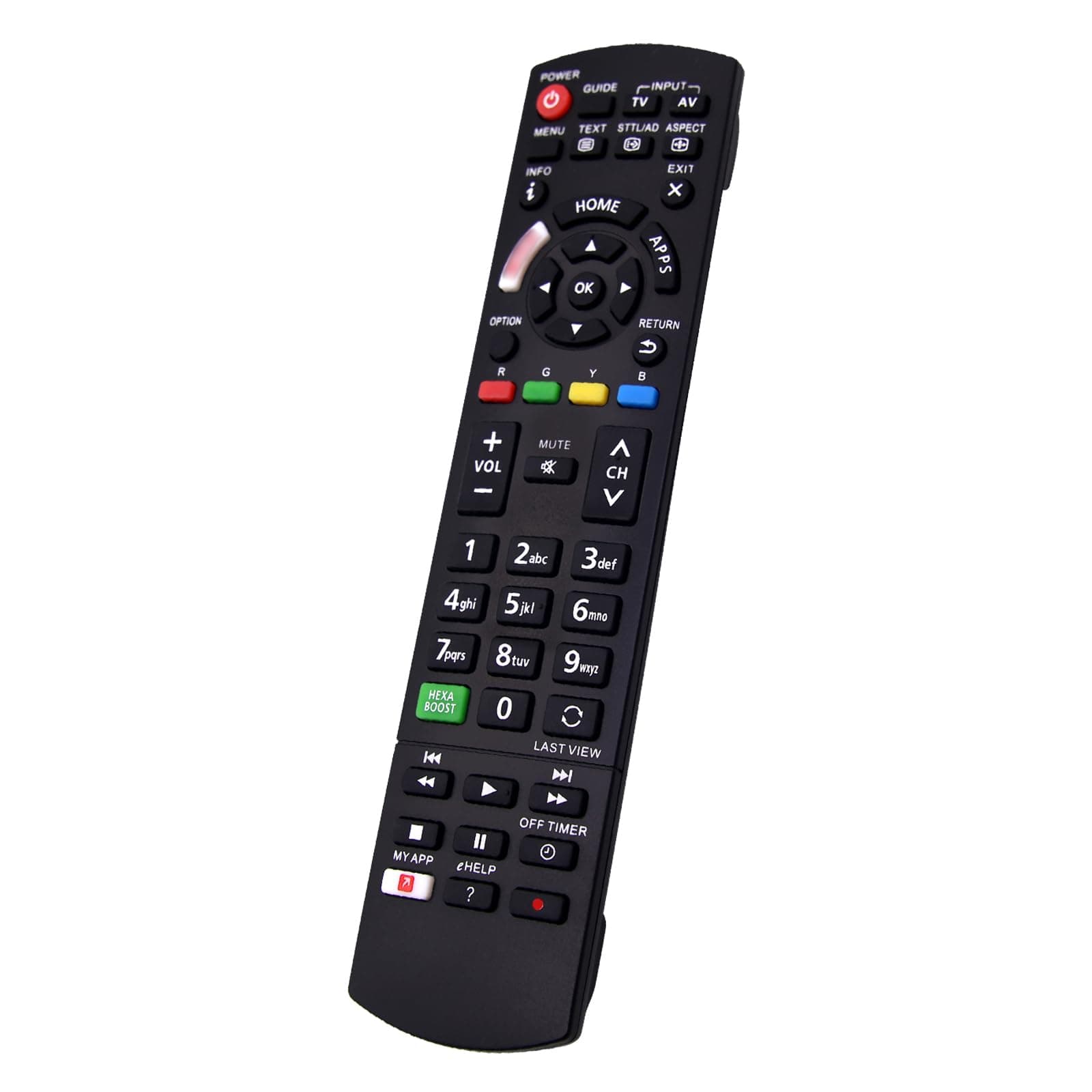 Panasonic TV Remote Control Replacement Universal Remote for Panasonic Plasma Viera Smart LCD LED 3D HD TV Remote Control with 2 Shortcut Buttons, No Setup Required