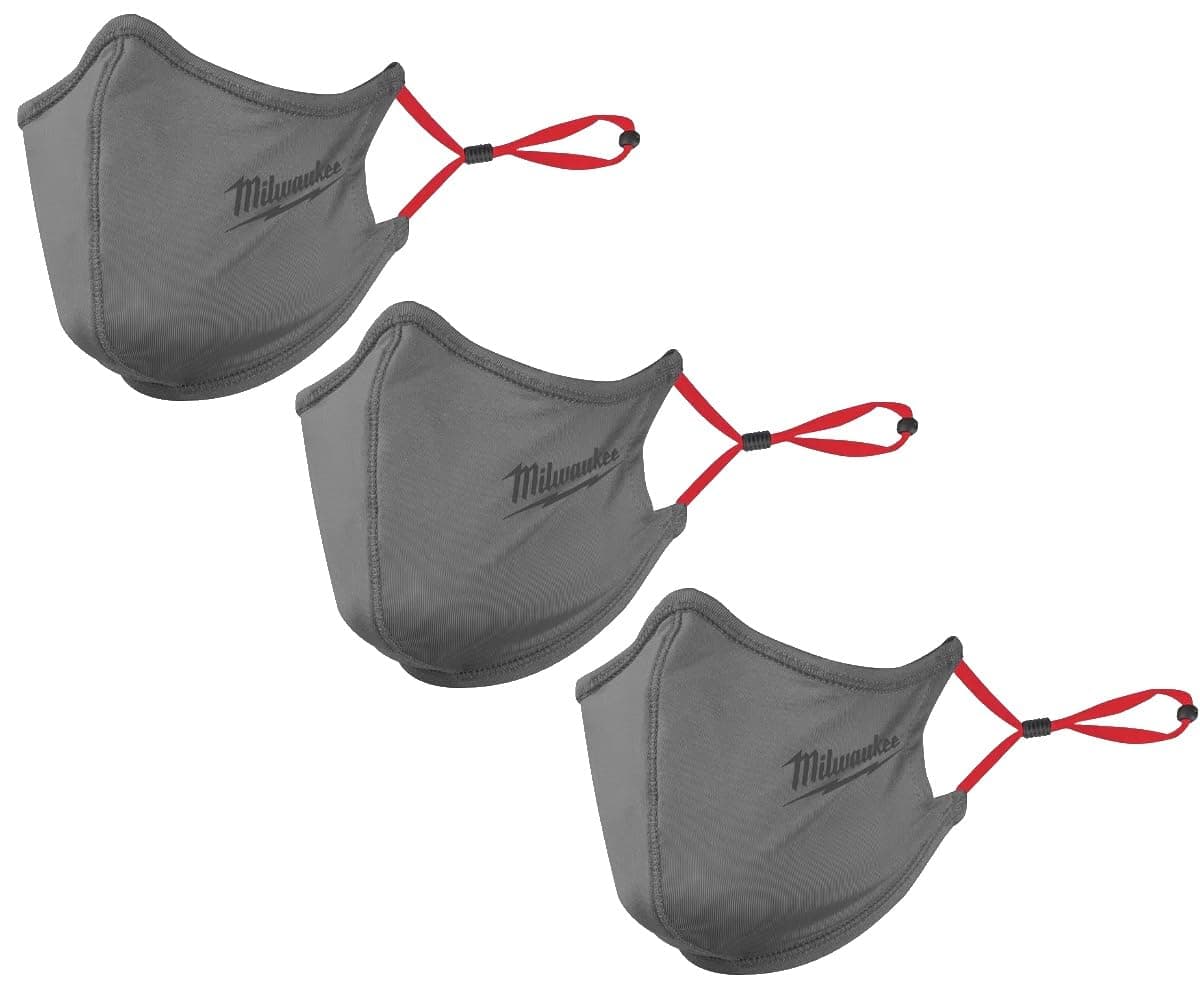 3 PACK - Milwaukee 2-Layer Performance Face Mask —One Size