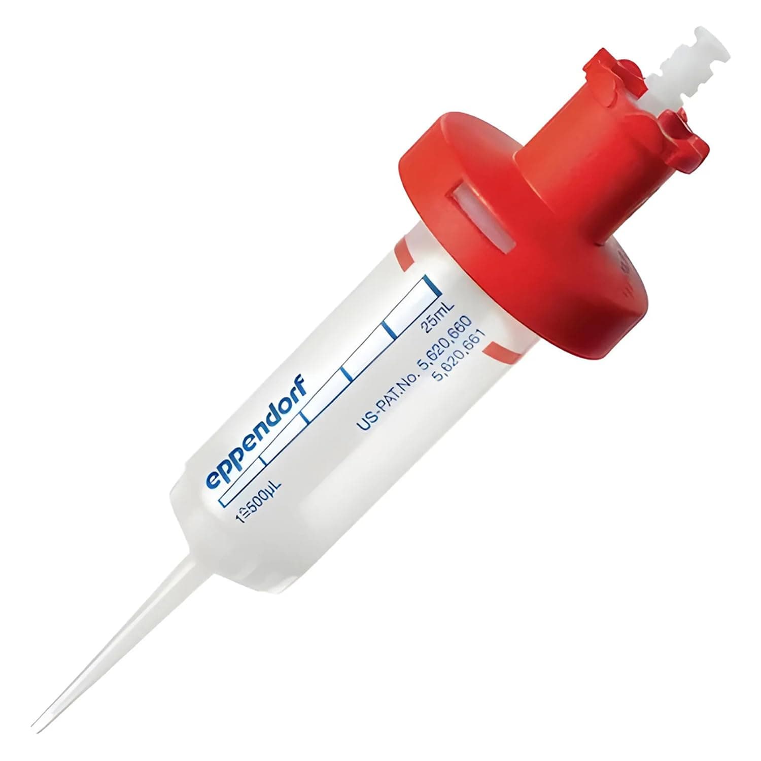 Eppendorf Combitips Biopur Advanced Dispenser Tips, Red, 25 ml Capacity, Pack of 100
