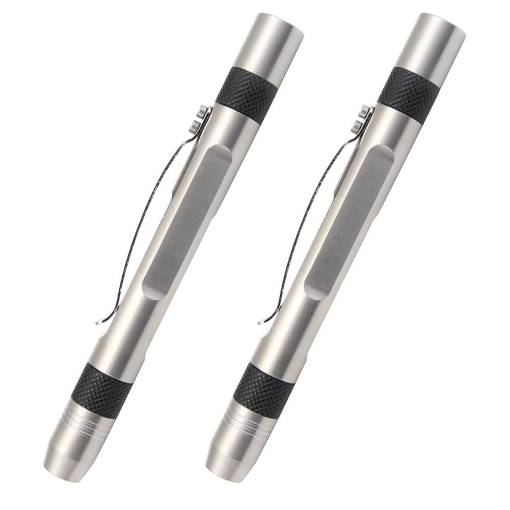 2 Light Source UV Flashlight for Gem Identification, 2 Pack Blacklight 365nm Ultraviolet Flashlight with Gauge