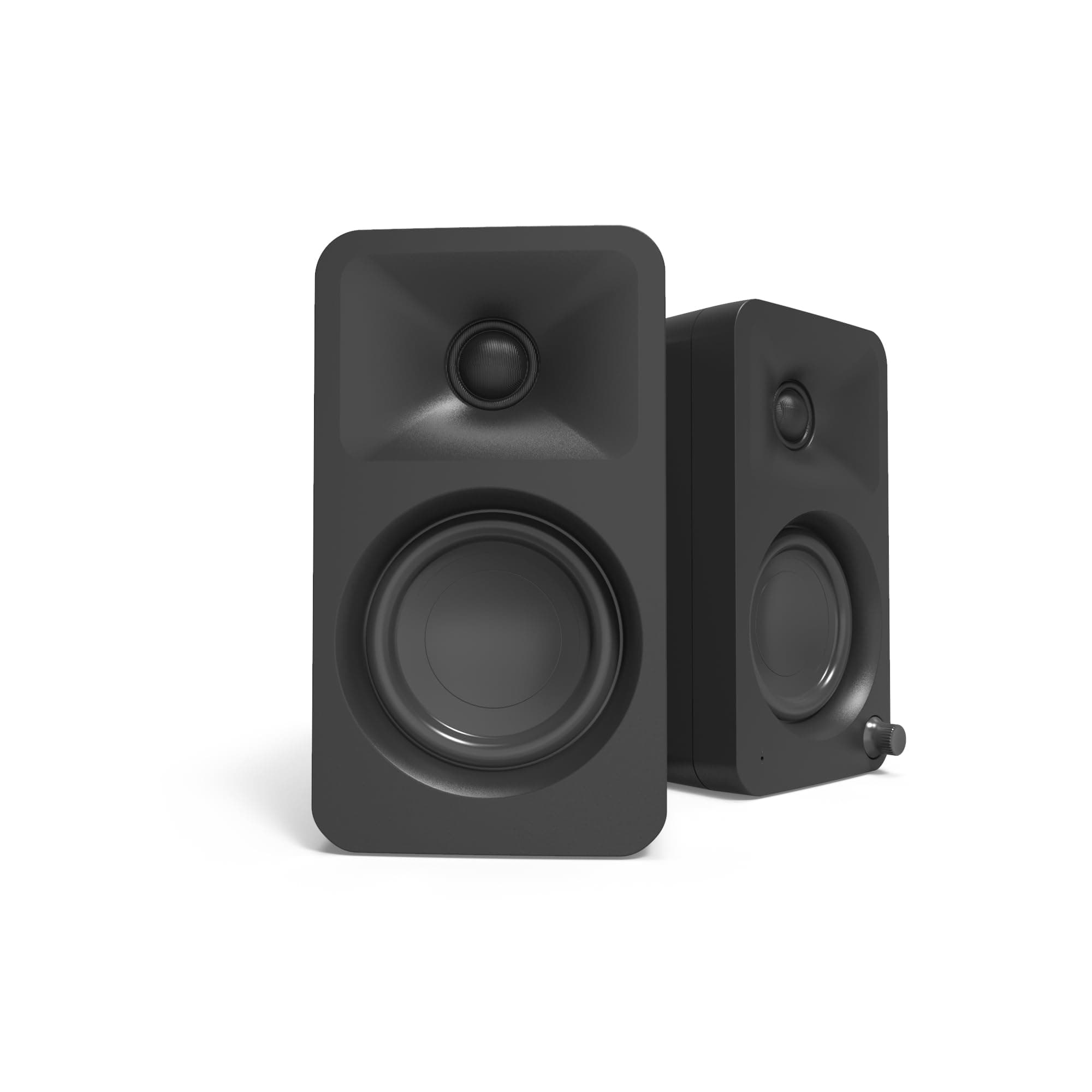 Kanto ORA 100W Powered Reference Desktop Computer Speakers with Bluetooth 5.0 and USB-C Input | Bi-Amplified | 100 Hz Automatic Crossover | Reference Quality Sound | Pair | Black