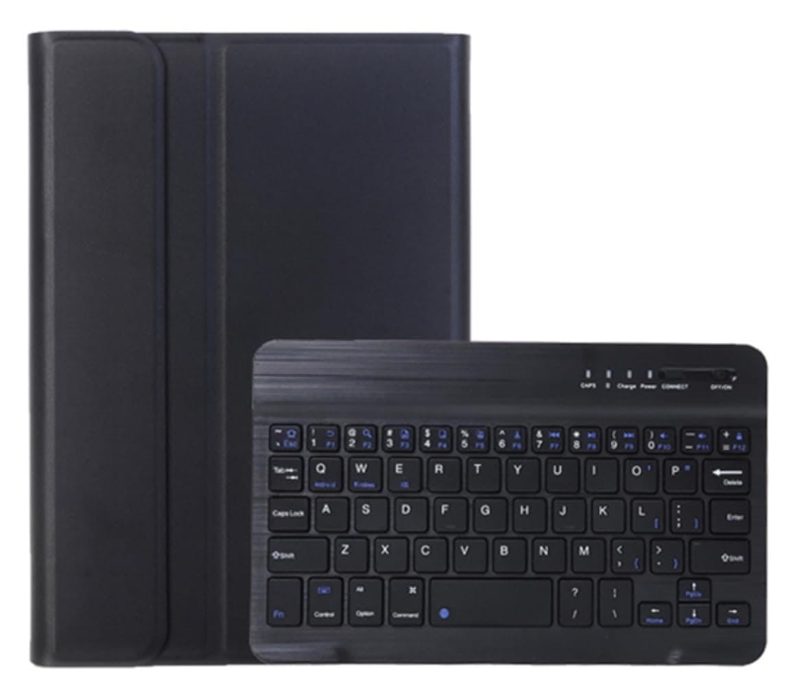 iPad Keyboard Case for iPad mini 2 3 4 5 with Detachable Keyboard and Pen Holder, Slim Smart Auto Sleep/Wake Cover Case (Black)