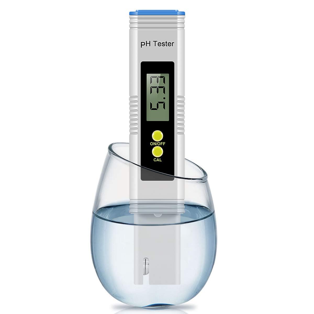 Digital PH Meter, Wellcows PH Meter 0.01 PH High Accuracy Water Quality Tester with 0-14 PH Measurement Range for Household Drinking, Pool and Aquarium Water PH Tester Design with ATC (Yellow)