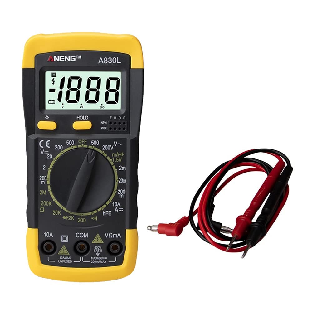 DURAGS Volt Tester Meter, Digital LCD Voltmeter Ammeter Ohmmeter Multimeter Volt AC DC Tester Meter