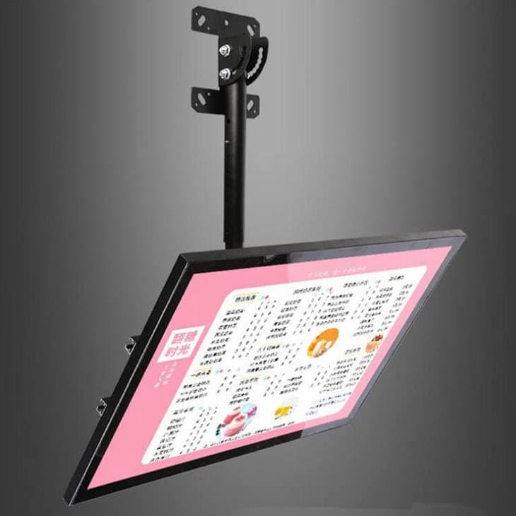 Slim Snap Frame LED Light Box, LED Restaurant Menu Board, LED Backlit Menu Board For Restaurant Cafe Shops Wall Mounted Billboard (60x40cm)