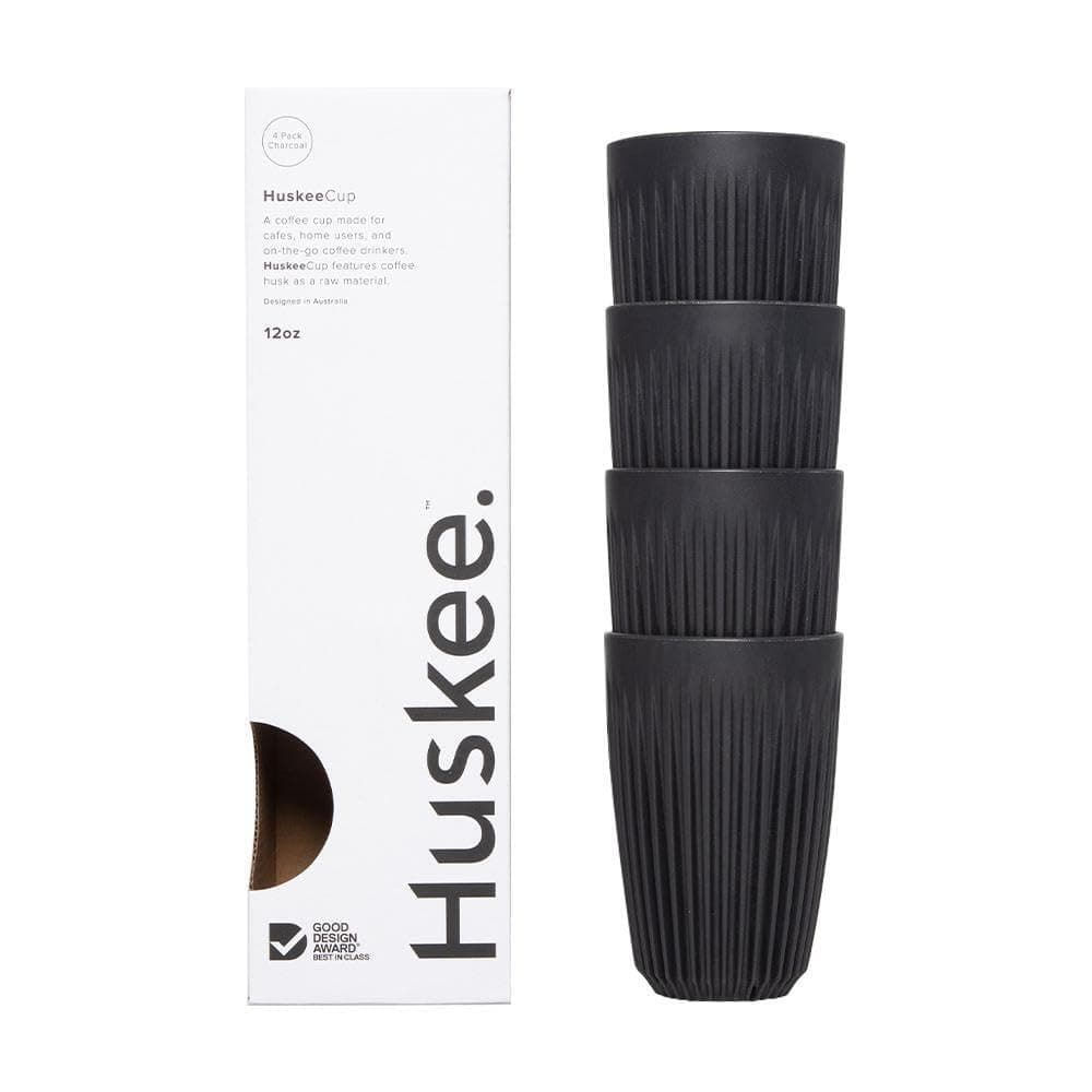 HuskeeCup (4-Pack) (Charcoal, 12oz)