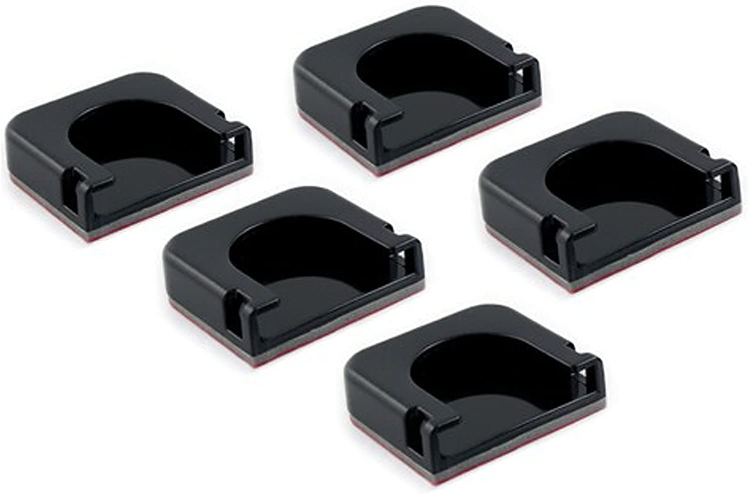 Flat Adhesive Mounts X 5 - Black