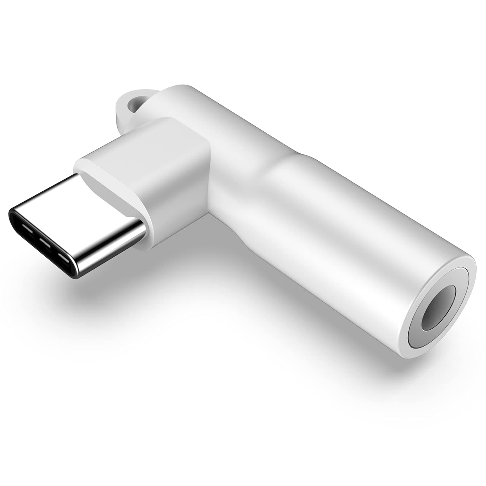 Right Angle USB C to 3.5mm Audio Adapter