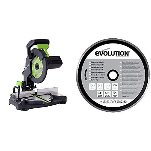 Evolution Power ToolsProject F210-CMS Multi-Purpose Compound Mitre Saw, 210 mm (230 V) with Diamond Blade