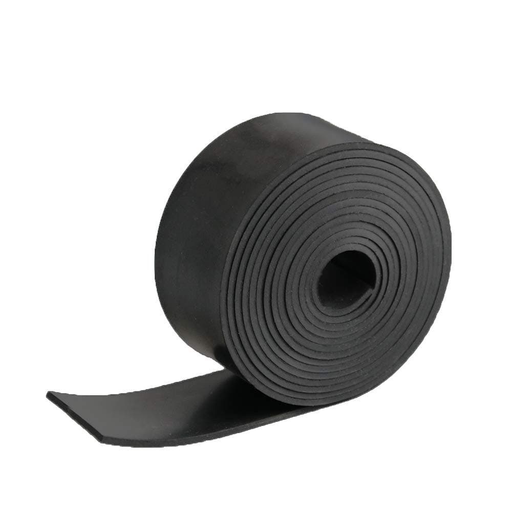 NABOWAN Solid Rubber Sheets,Strips,Rolls 1/8" (.125") Thick x 2" Wide x 118" Long Neoprene Rubber Mat
