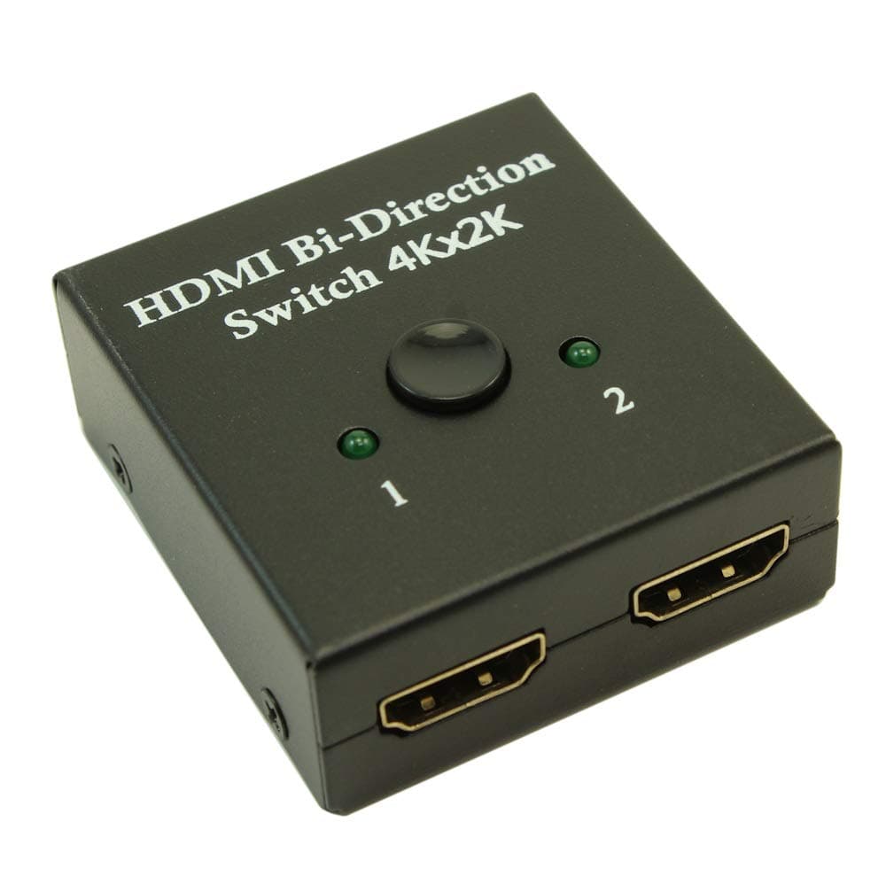 MyCableMart 2 in/1 Out HDMI Switch AUTO-Select, 4K@30Mhz, HDCP2.2