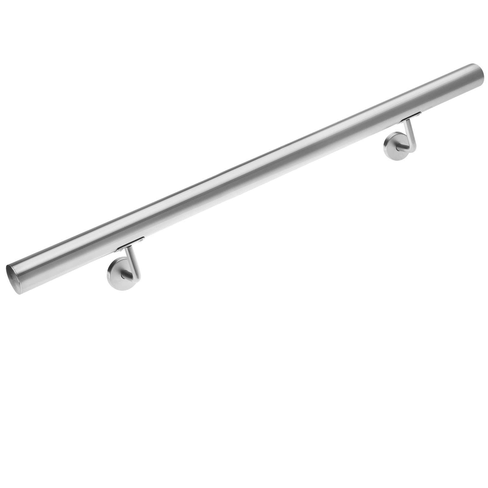 MONZANA® Stainless Steel Handrail V2A Railing Stair Rail | 50 cm - 600 cm Model Selection | Wall Mounted Staircase Hand Rail Kit for Stairs | Indoor Outdoor | 100cm