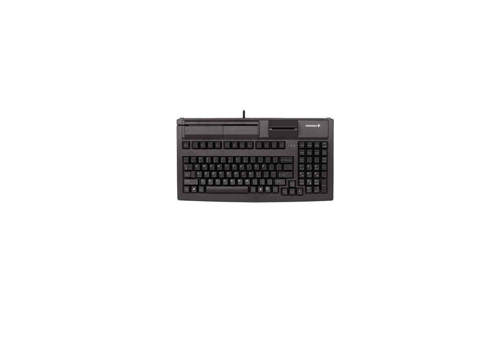 CHERRY Multiboard MX V2 G80-7040 Keyboard - Programmable - MSR - Card Reader - MX Black Switch - Compact - Wired - USB