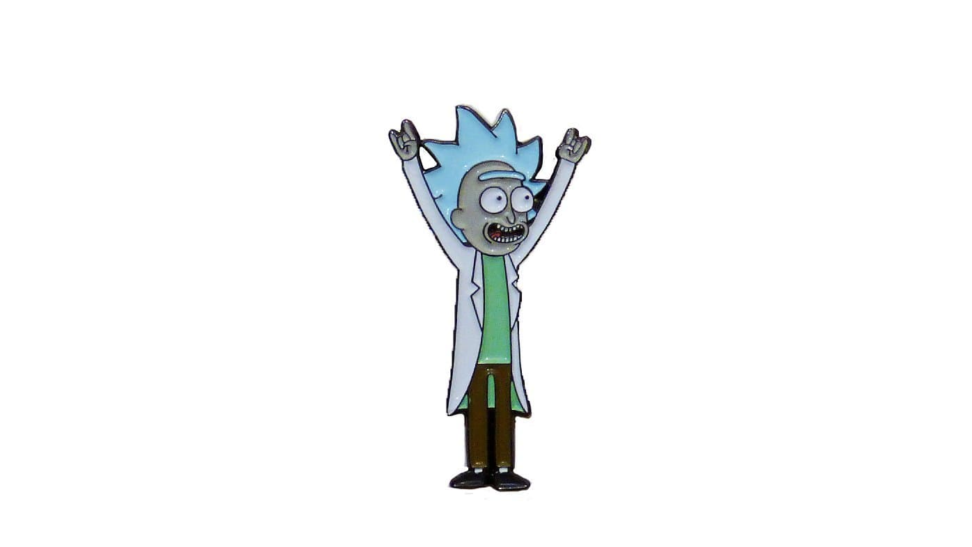 Tiny Rick High Quality Enamel Lapel Pin.