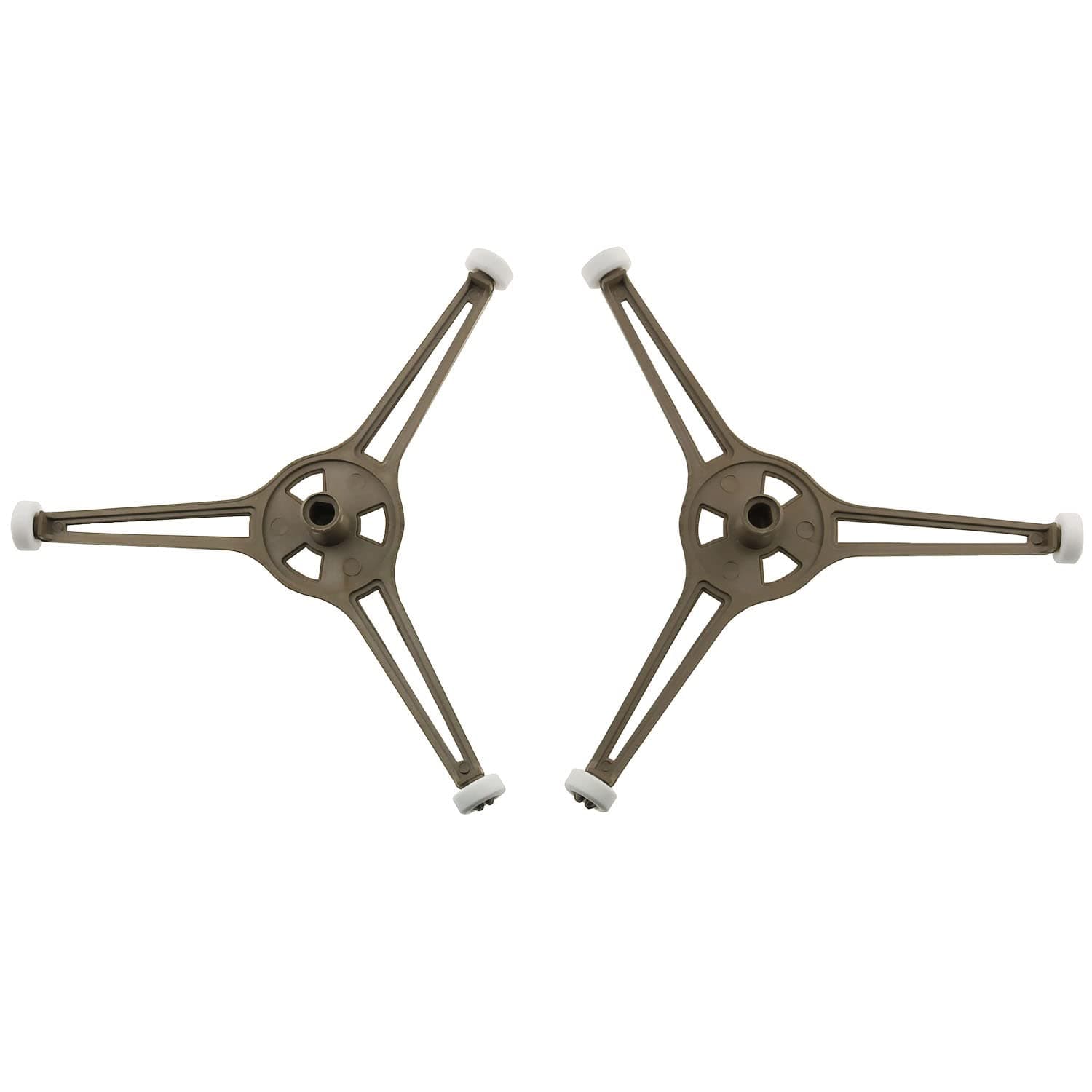 E-outstanding 2 Pcs Triple Arm Microwave Turntable Ring, Rotating Ring Roller, Small Glass Plate Tray Support, Replacement Inner ring for 9.6inch Microwave Oven Glass Turntable Plate