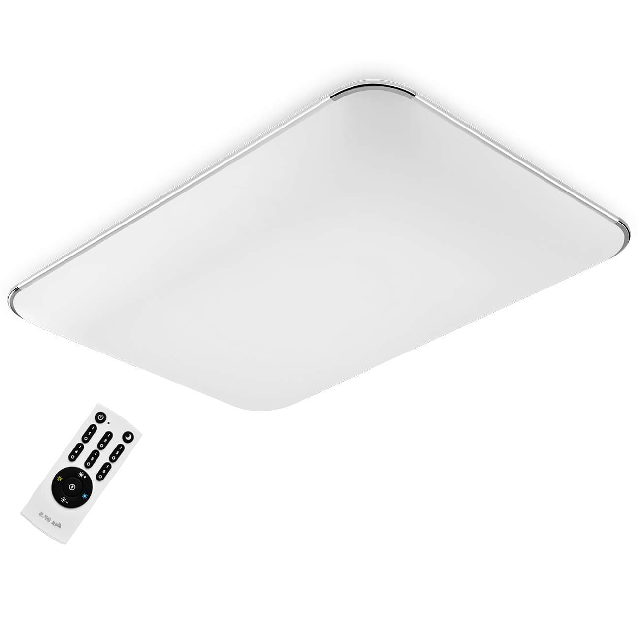 Led Ceiling Lights Dimmable, 118W, LVWIT Ceiling Light Stepless Adjustable Color Temperature from 3000K to 6500K Ultra Slim Led Lights for Living Room Meeting Room Hall Lobby with Remote Control