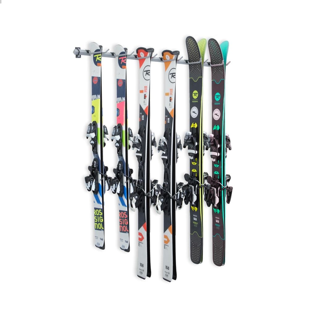Monkey Bars Storage Wall Mounted Ski Racks (6-Pair)