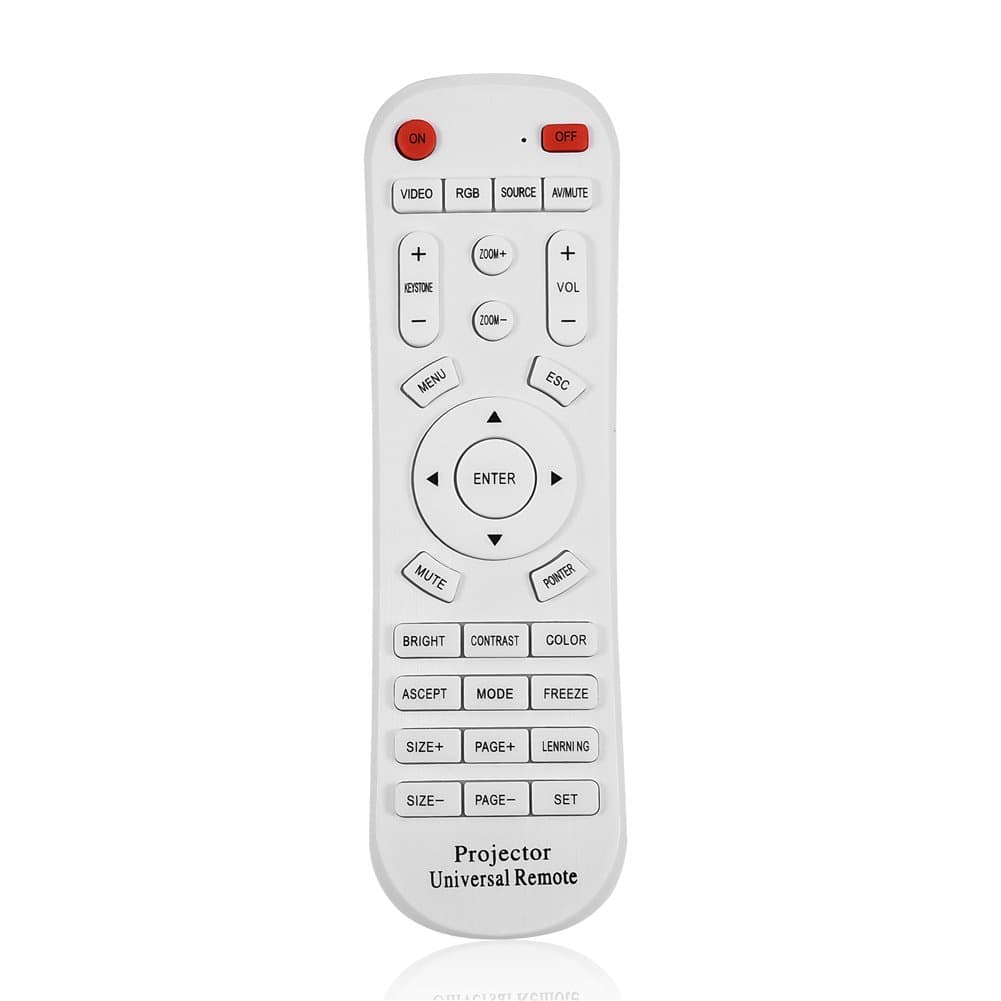 TV Remote Conrol, Universal Remote Control Controller Replacement for Projector, TV, STB (Freeview/Sat/Cable), Blu-ray/DVD, Audio/Soundbars/White