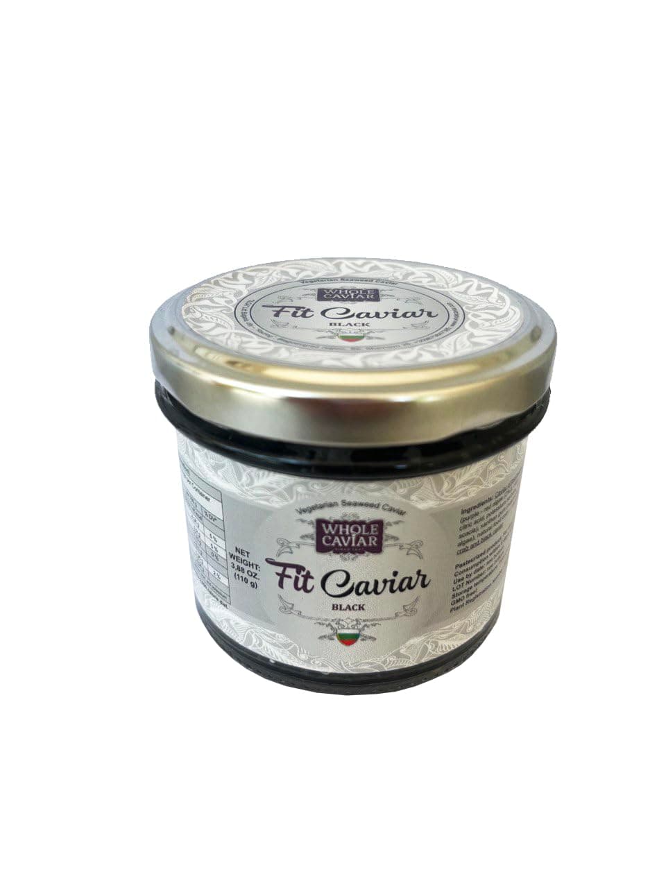 Black Caviar from Salmon Roe (structured and seaweed)