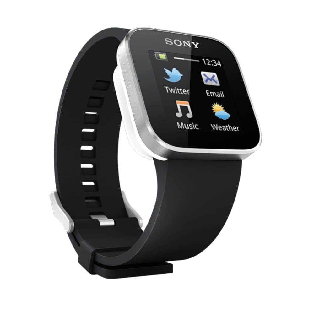 Sony MN2SW Smart Watch (Silver, Black)