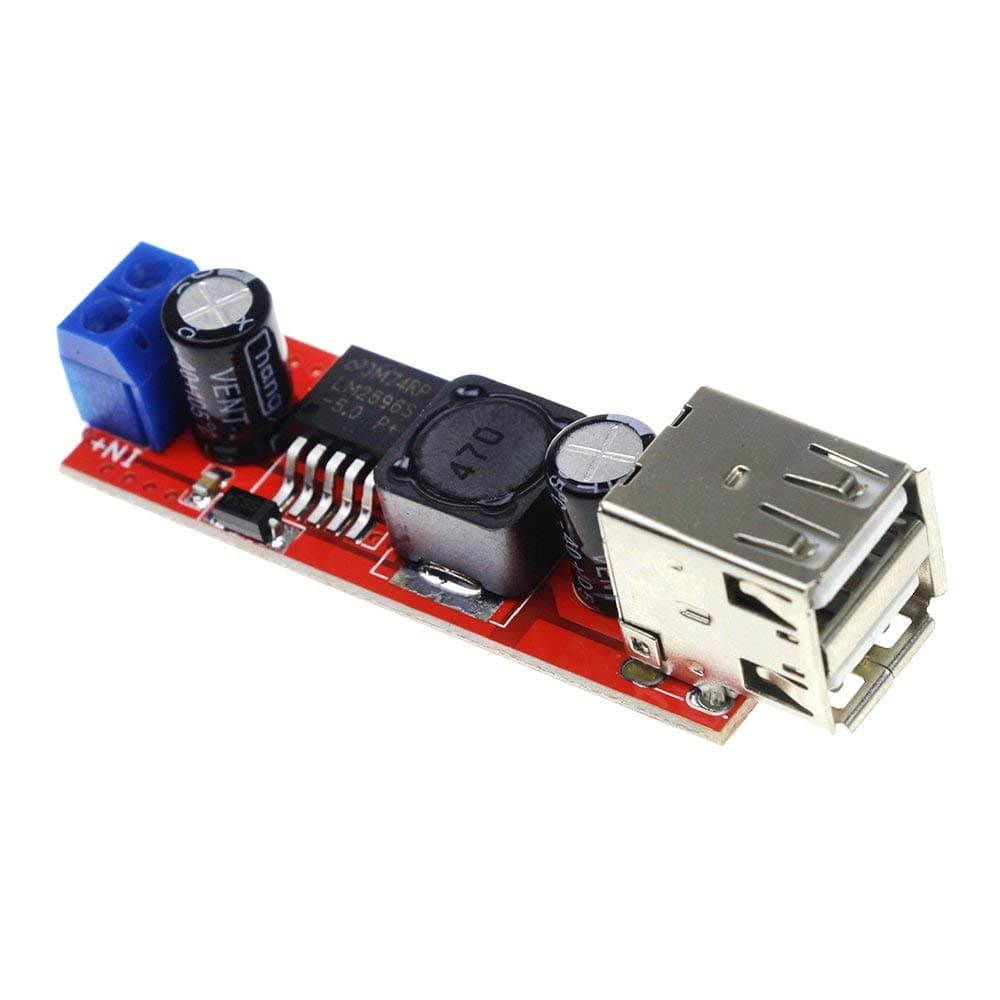 Super Debug Dual USB Output 9V / 12V / 24V / 36V Car Charger Switch 5V DC-DC Power Supply Module 3A Buck Regulator