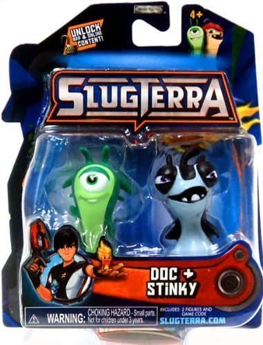 Slugterra Mini Figure 2-Pack Doc & Stinky [Includes Code for Exclusive Game Items] by Slugterra Toys, Games & Dart Mini Action Figures