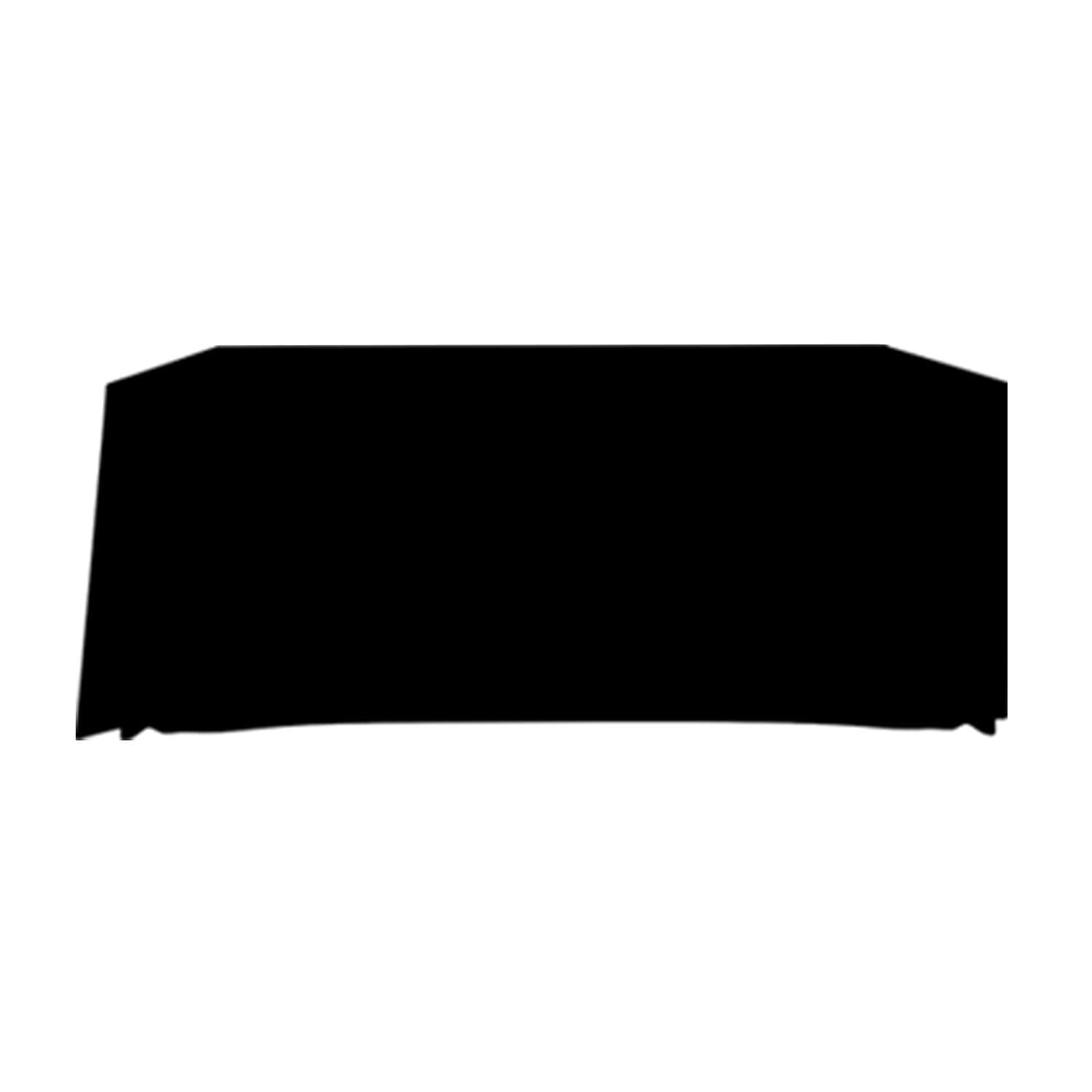 BANNER BUZZ MAKE IT VISIBLE Blank Full Color Table Covers & Throws 3-Sided, 100% Polyester Table Cover Cloth for Tradeshow, Exhibition (Black, 6' X 2.5')