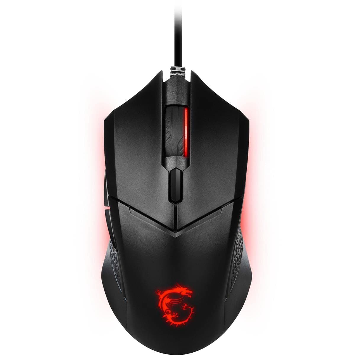 Clutch GM08 Gaming Mouse, 4200 DPI, Optical Sensor, 3 Adjustable Weights, Red LED Lighting, Symmetrical Design
