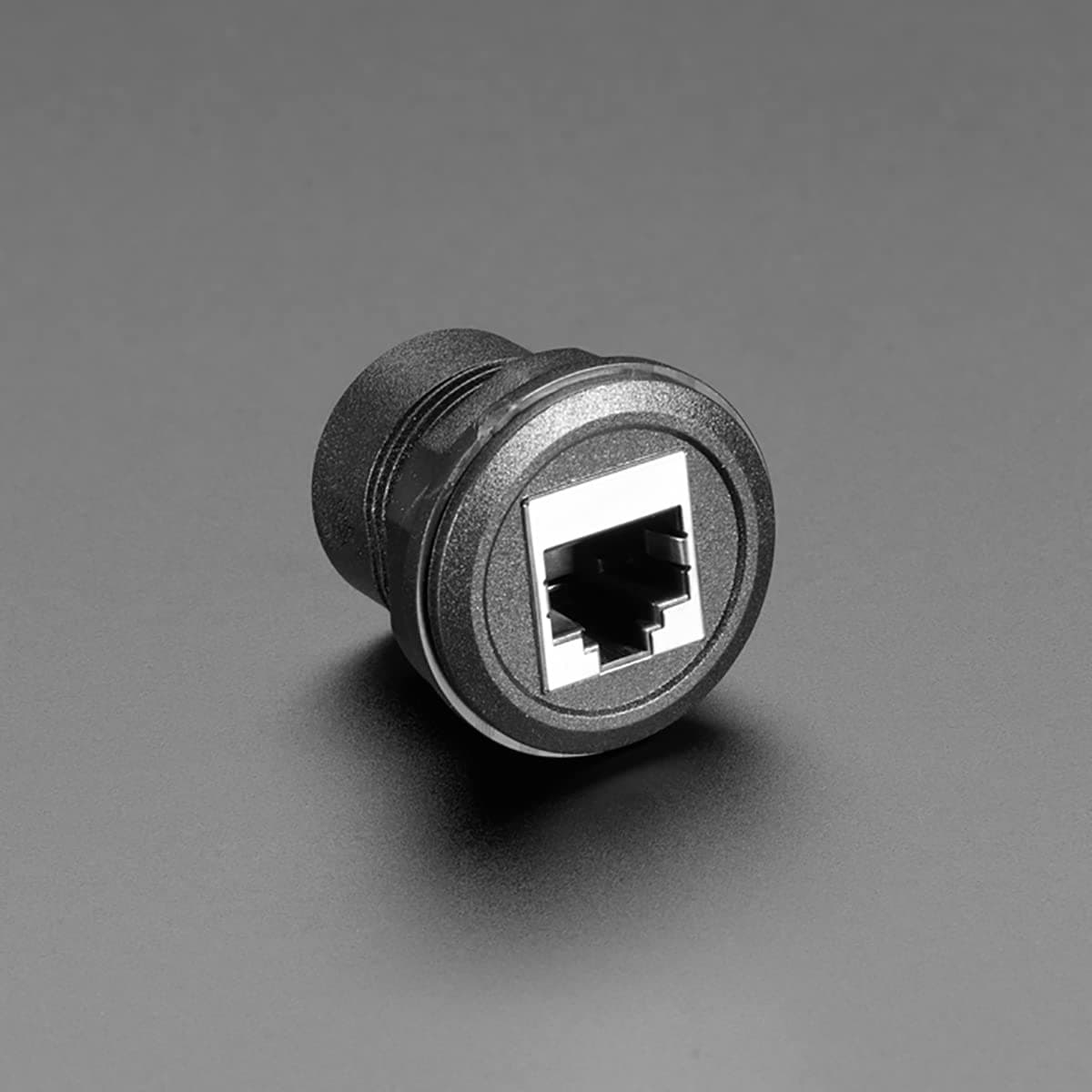 RJ-45 Ethernet Round Panel Mount Adapter Plug 4130 by Adafruit