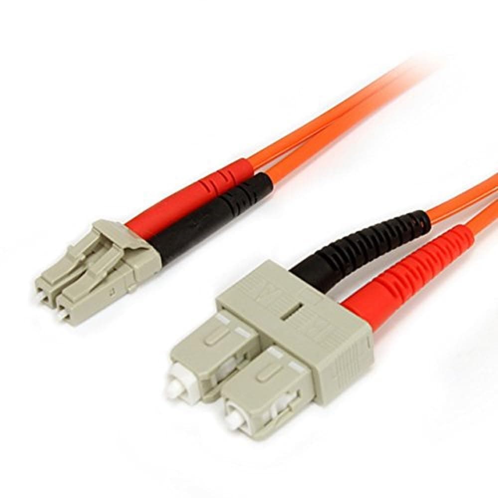StarTech.com 1m Fiber Optic Cable - Multimode Duplex 62.5/125 - LSZH - LC/SC - OM1 - LC to SC Fiber Patch Cable (FIBLCSC1)