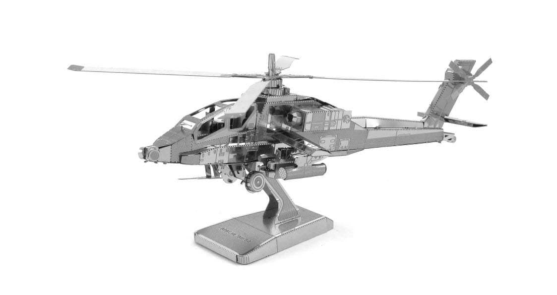 Metal Earth: AH-64 Apache, 3D Laser Cut Model