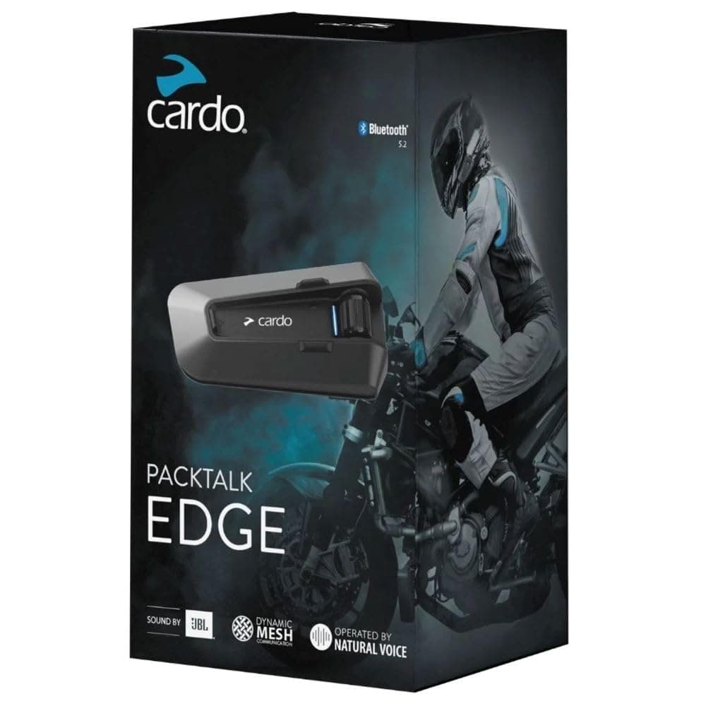 PACKTALK Edge Motorcycle Bluetooth Communication System Headset Intercom - Dual Pack