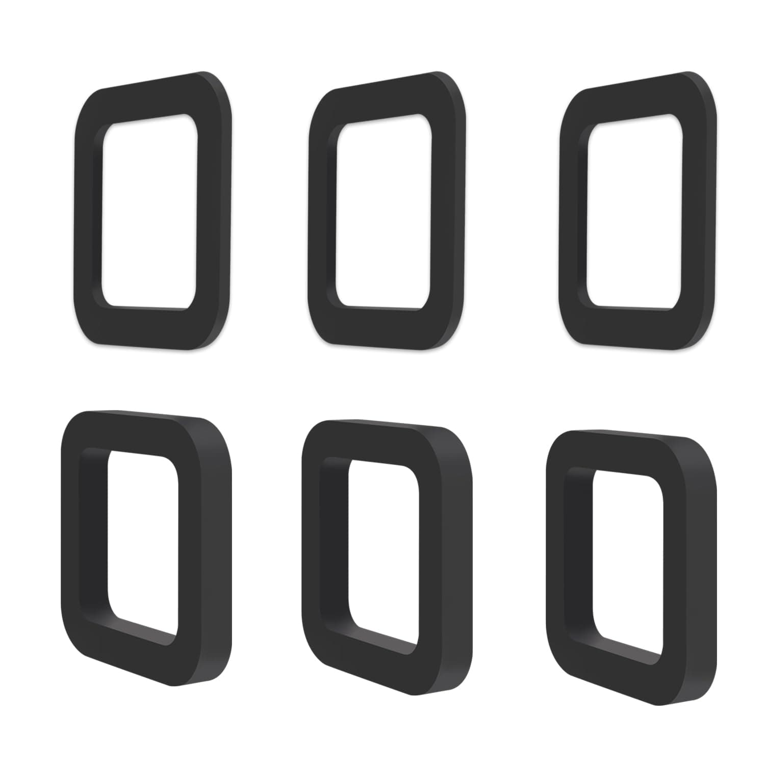 6 Pack - Multiple Size Combination,2.5 Inch Hitch Receiver Silencer Pad ,Effectively Reduce The Noise Disturbance- Compatible with Most 2.5 Inch Trailer Hitch Receiver