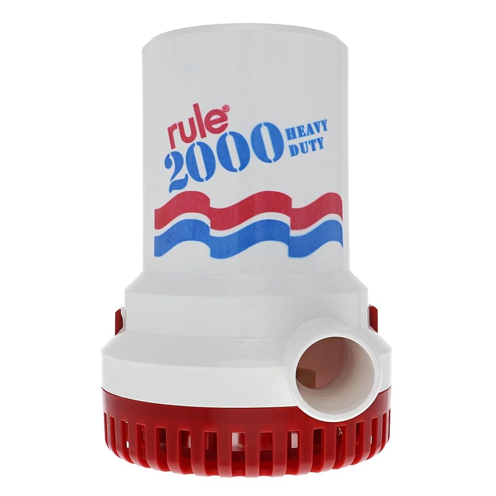 Rule Bilge Pumps, 2000 GPH Non-Automatic