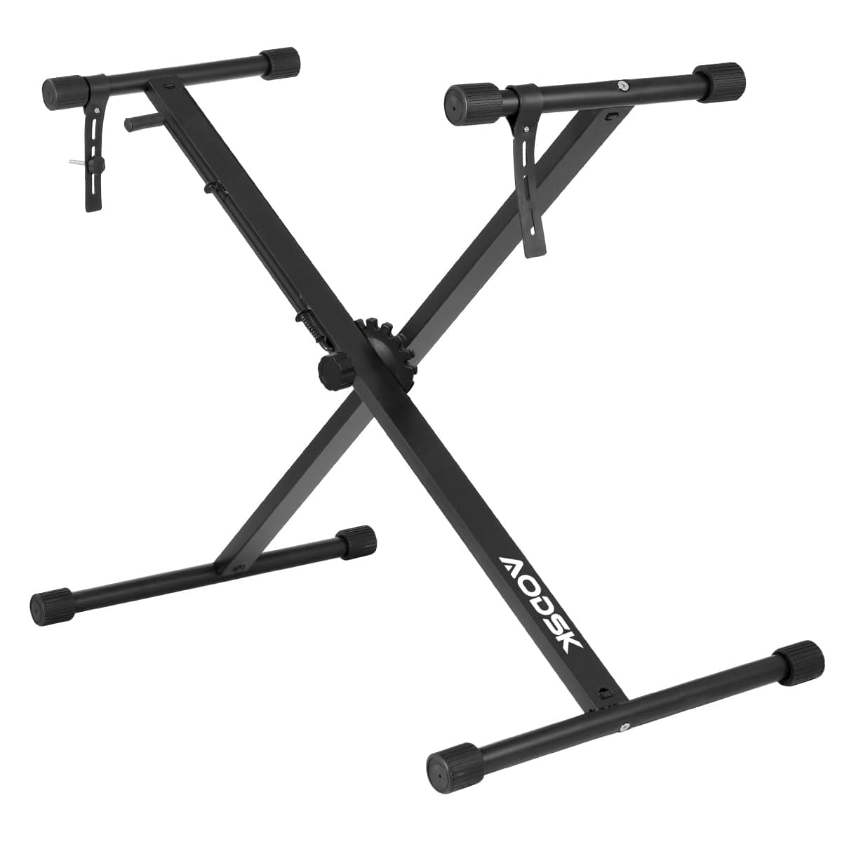 AODSK Classic Single-X Keyboard Stand Adjustable Width & Height,Easy to Assemble for Travel/Storage with Locking Straps & Quick Release Mechanism (Fits 46-88 Key Electric Pianos)