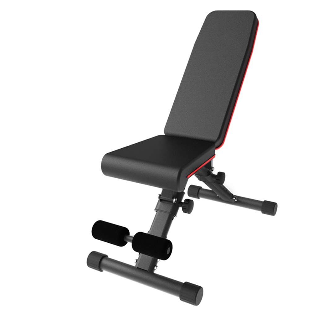 QFF@ Foldable Sit Up Bench, Multiple Gears Adjustable Dumbbell Stool, Multifunctional Abdominal Training Workout Slant Bench, Home Sports Fitness Equipment (Maximum Load:881lb)
