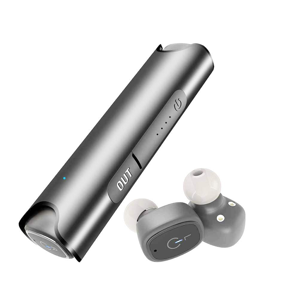 Wireless Earbuds Bluetooth Earbuds V5.0 with Solid Connection and Powerful Sound. Feature 16 Hours Play Time, IPX7 Waterproof, Built-in mic. Easy to Pair Tech. Quick Access to Siri or Bixby.