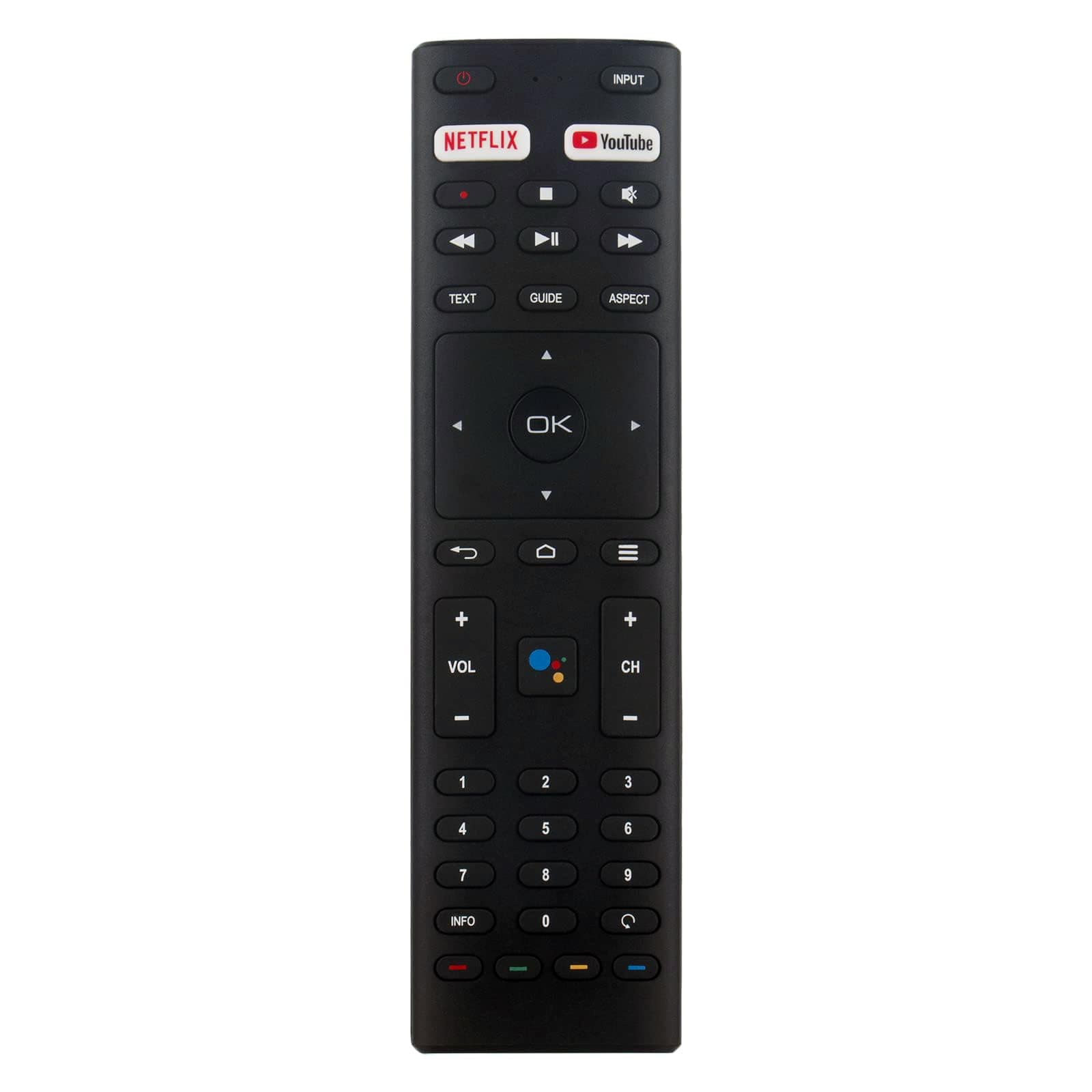 Beyution Replace Voice Remote Control Fit for JVC Android TV RM-C3369 RM-C3363, Replacement Works for Konka RM-C3329 Smart 4K UHD LCD LED HDTV 40H33A 65U55A 50Q75A 55U55A 32H31A 75U55A 43U55A