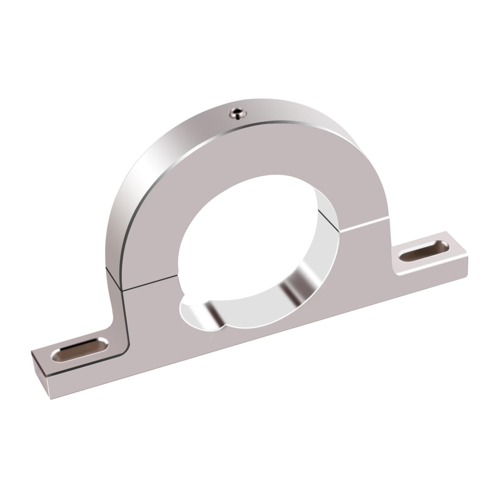 XTPTFABS Aluminum Universal Steering Column Keyed No Drop Mount,2" Column Polished Aluminum keyed Column Mount,2310000030 FR20114 2" Hole Brushed Underdash Mount River Clamp(Silver)