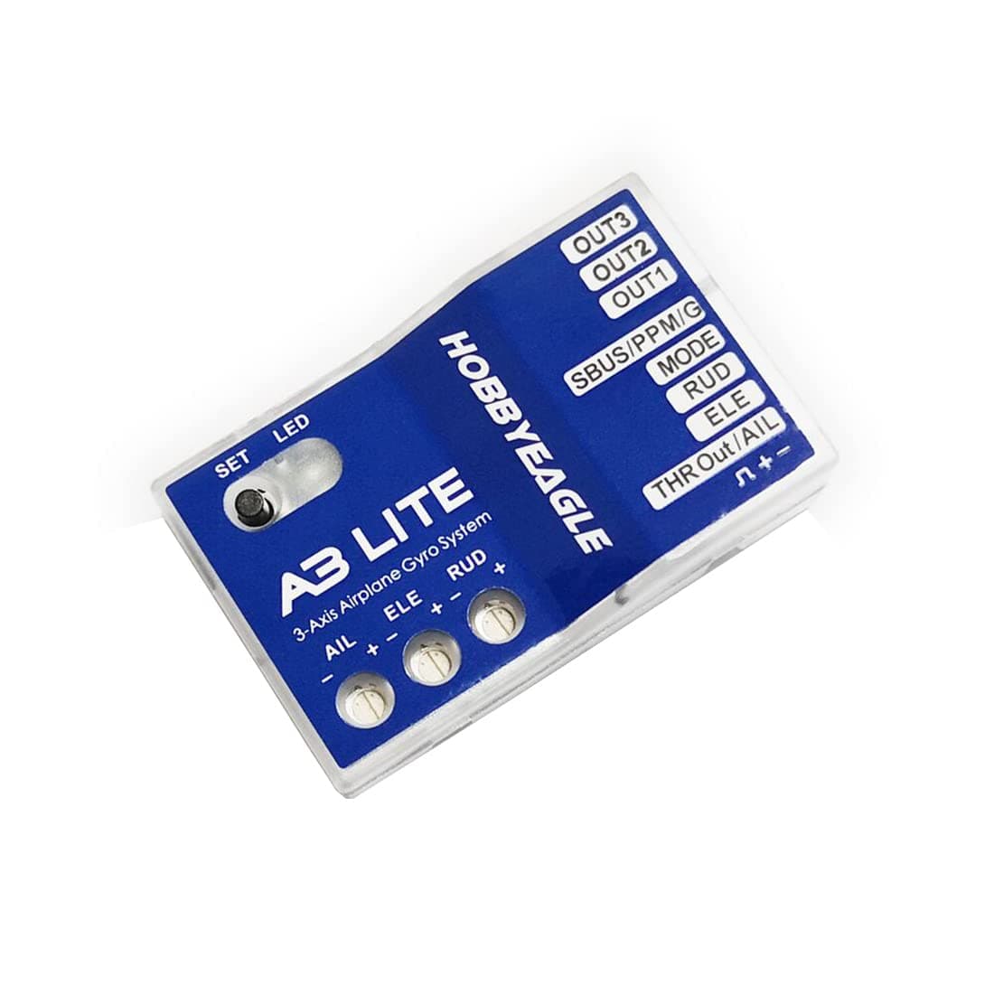 HobbyEagle A3 Lite Aeroplane RC Flight Controller Stabilizer System 3-axle Gyro for DIY Drone RC Airplane Fixed-Wing Copter