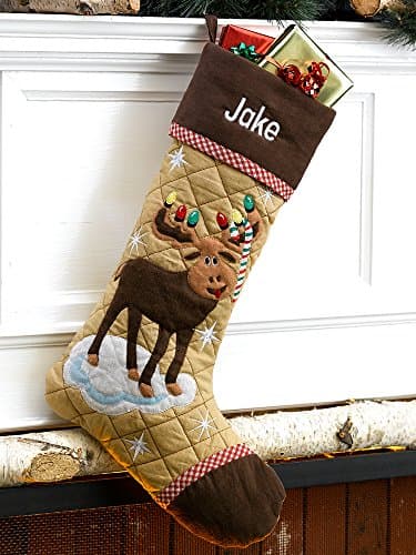 Christmas Stocking Cabin Series Moose